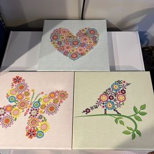 Target Oopsy Daisy Canvas Wall Art Set of 3
